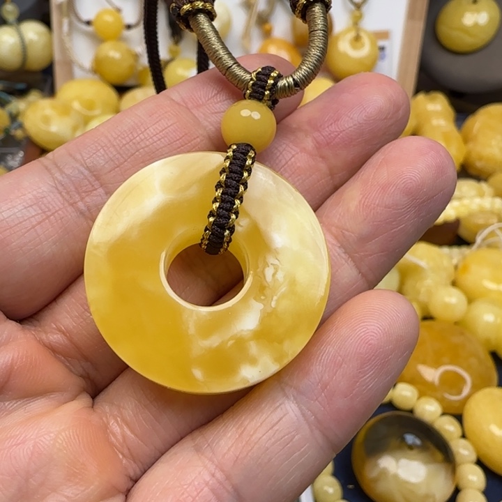 蜜蜡未镶嵌颈饰天然蜜蜡