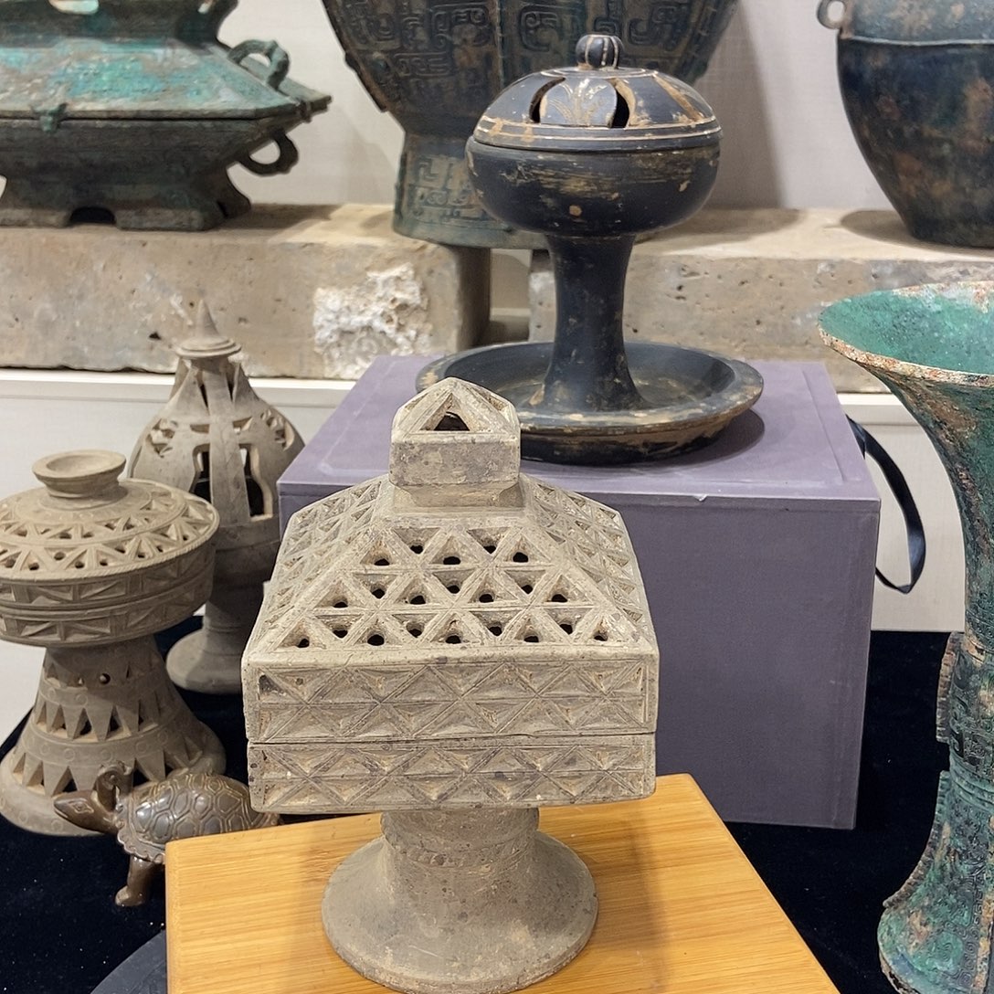 陶器收藏方形薰炉