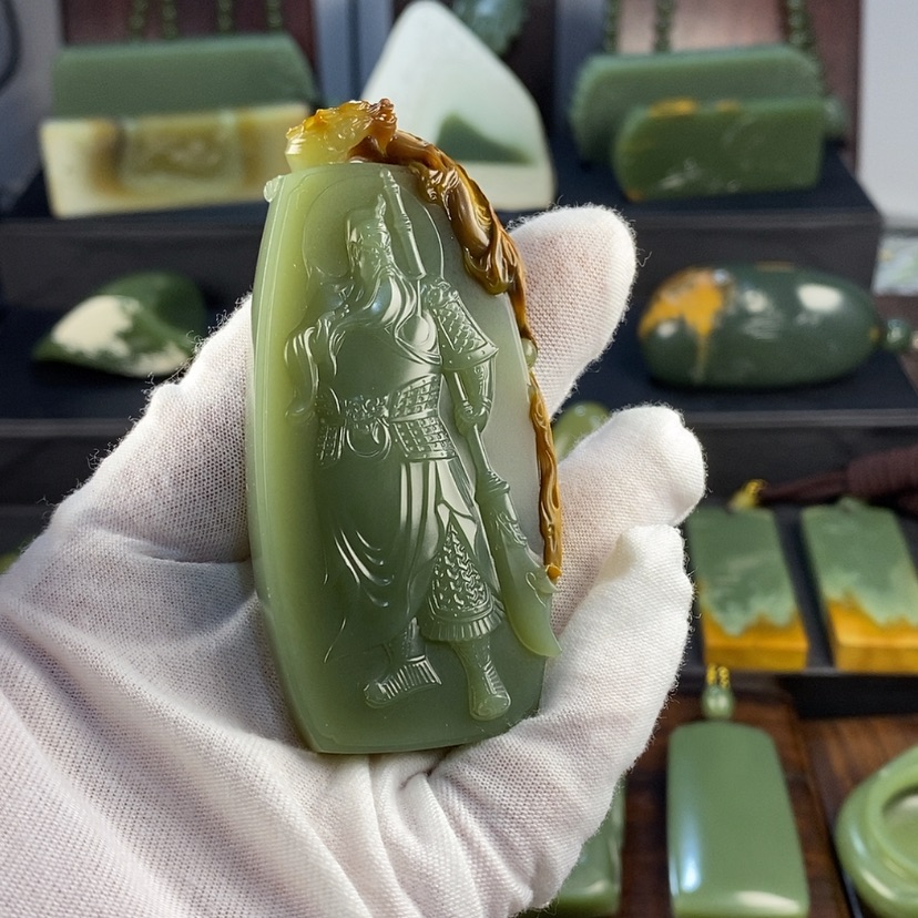 【闪购商品】岫岩河磨玉（透闪石质玉）颈饰未镶嵌白**欢