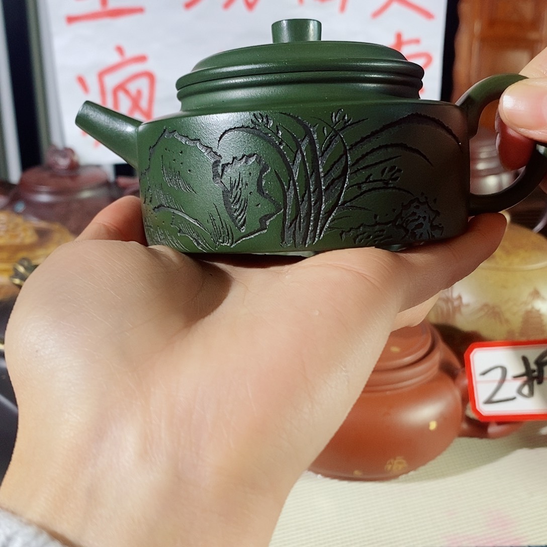 紫砂茶壶哈哈好玩