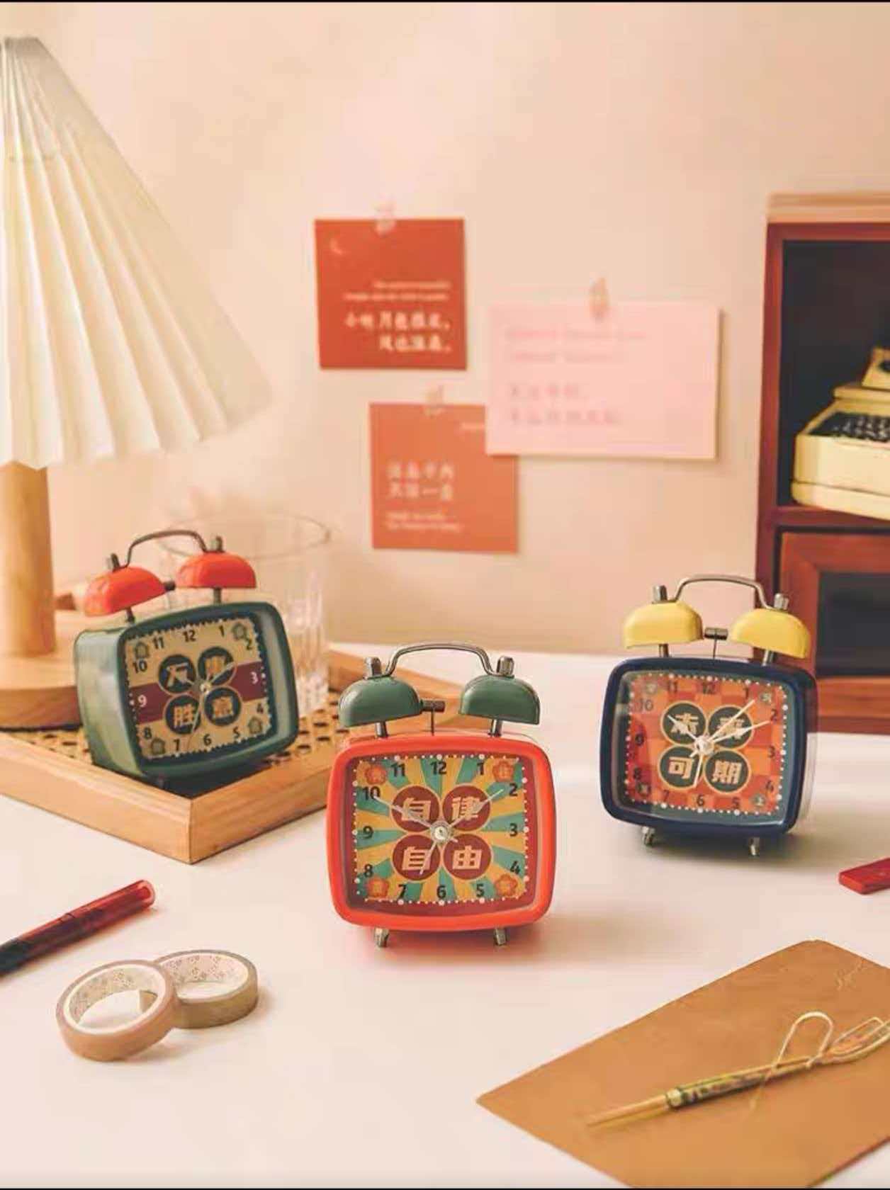 创意复古简约闹钟学生专用声音大【以直播间展示为主】