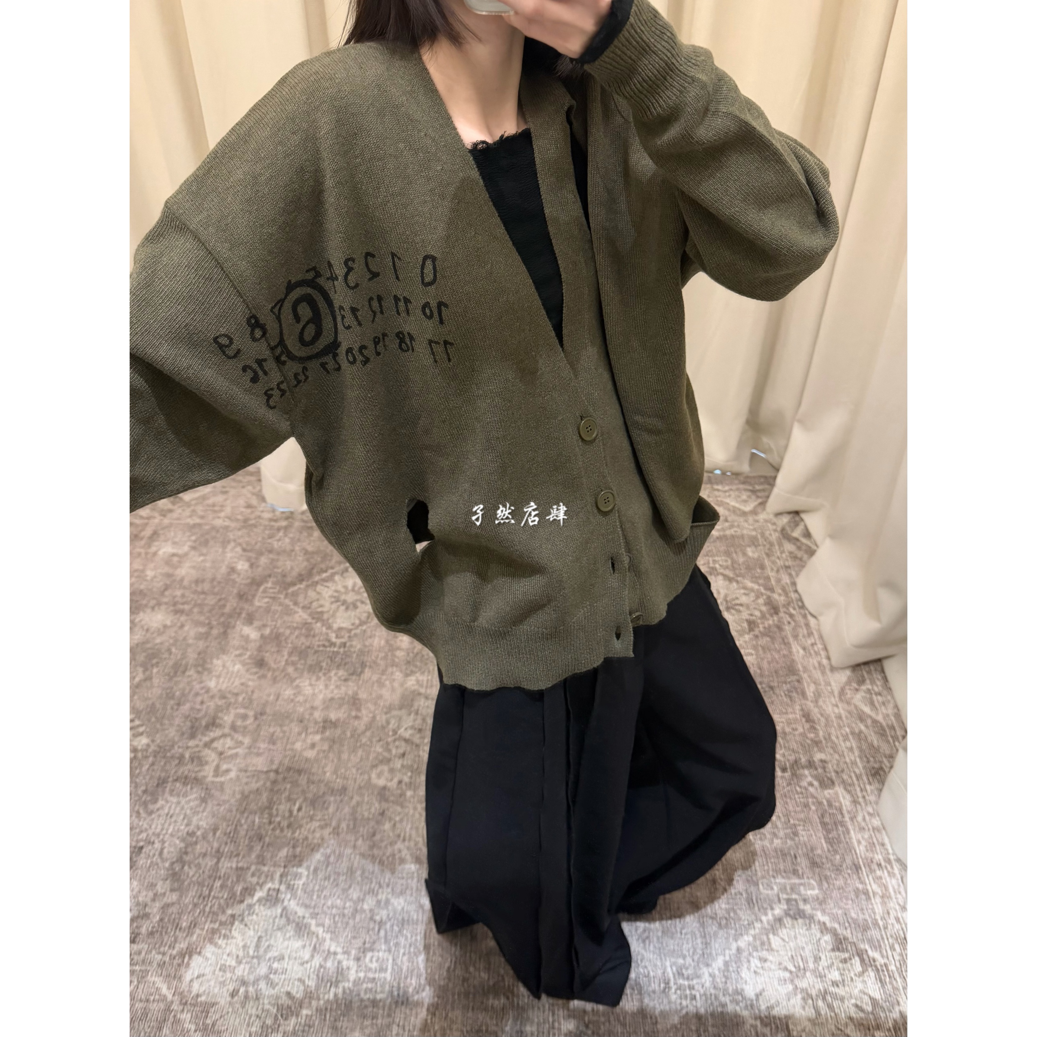 【孑然店肆】【折扣】M/M6 破坏针织开衫