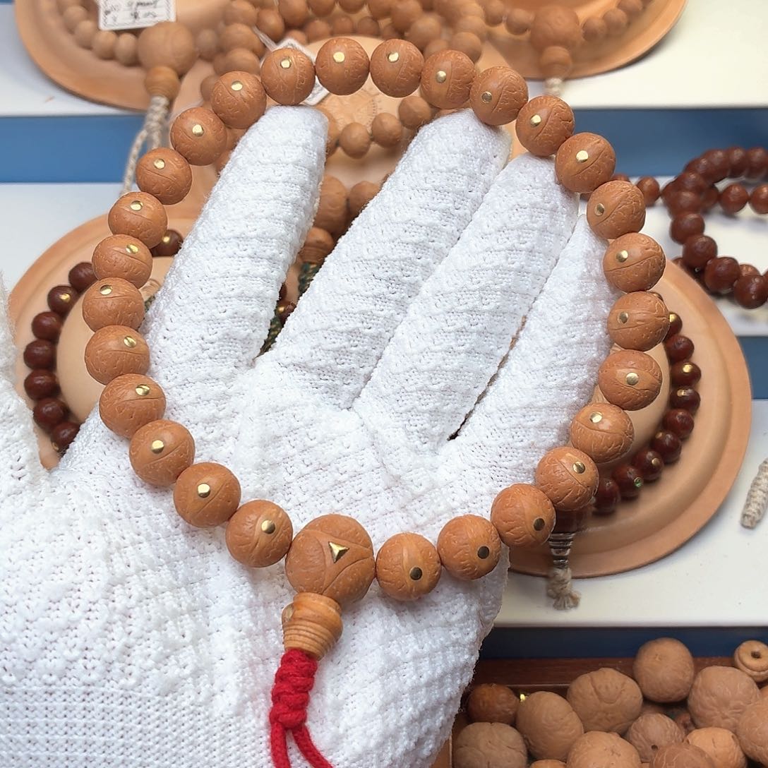 手串凤眼菩提镶嵌铜钉12尺寸一物一图手持