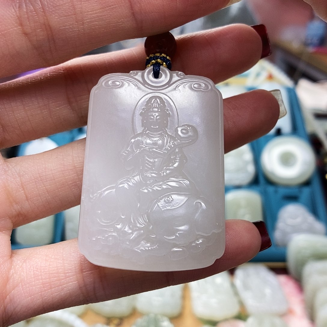 和田玉颈饰未镶嵌柠***啡