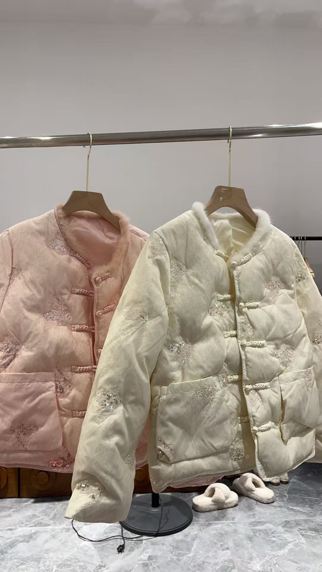 主播推荐孤品羽绒服90白鸭绒拍完下架021