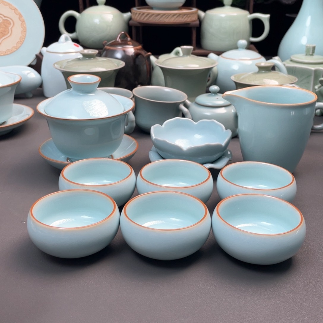 杯天青圆满套装十件套手工制作