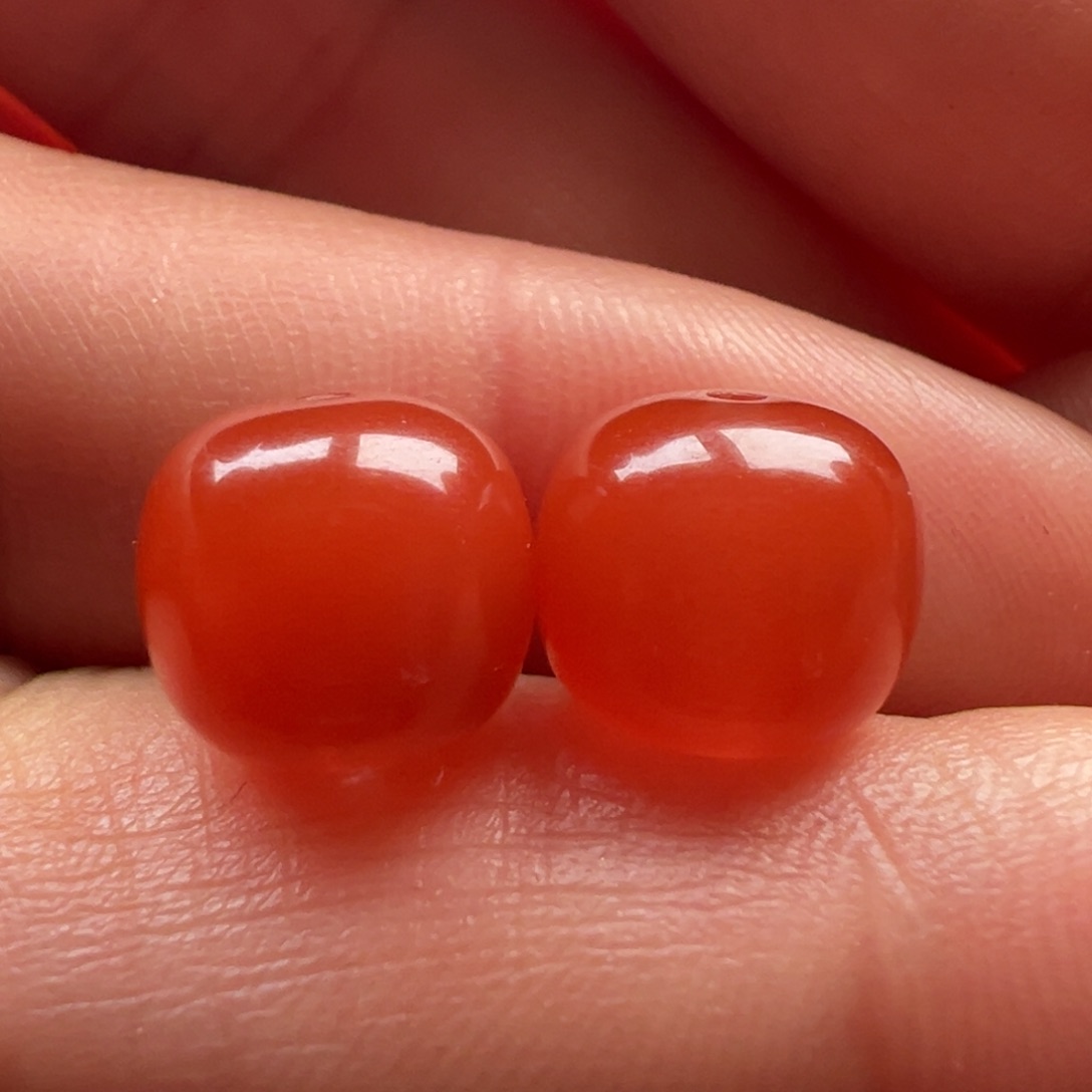 南红玛瑙老型9.6，8.8未镶嵌