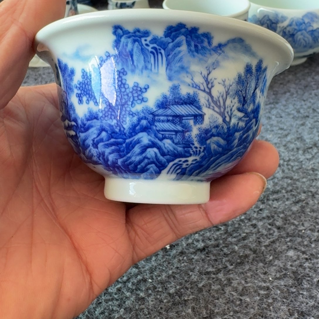 阳***菜现代景德镇陶瓷手绘茶具