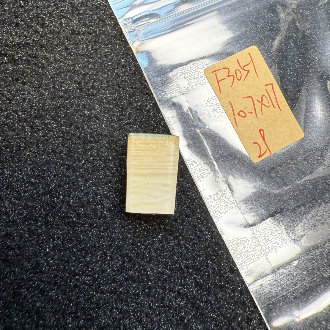 F3051天然猛犸象牙冰料果冻料一字三通三通10.7*17mm