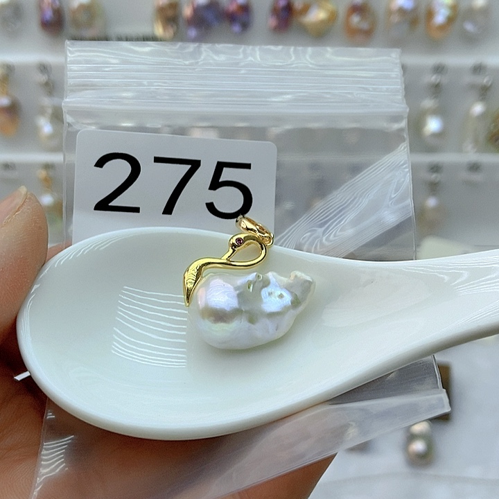 淡水珍珠颈饰银S925镶嵌