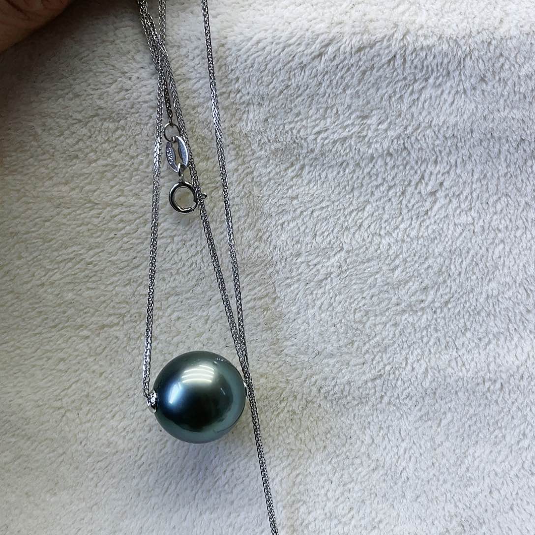 海水珍珠颈饰银S925镶嵌