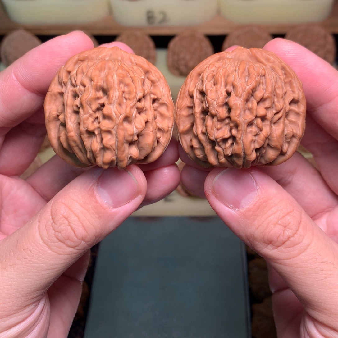 7***8吊坠文玩核桃43平谷四座楼全品