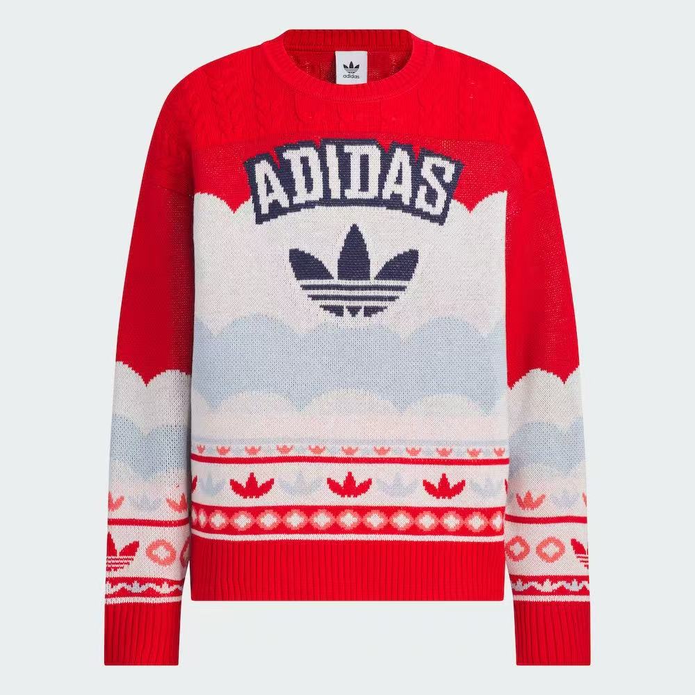 【HN悦方AD】三叶草 蛇年 新年款情侣休闲 宽松套头毛衣 JL8367