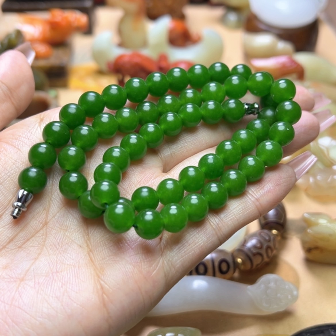 【闪购商品】蛇纹石玉颈饰未镶嵌