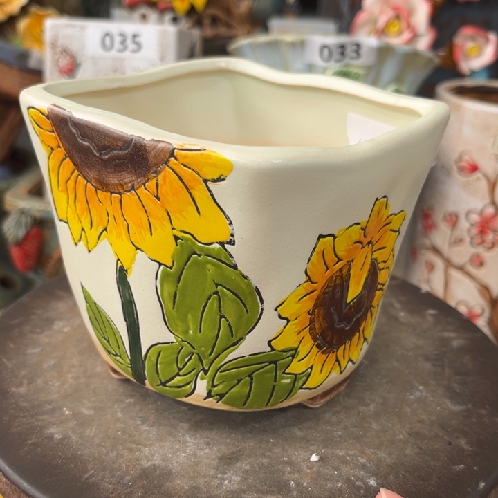 紫砂花盆粗陶材质多肉花盆