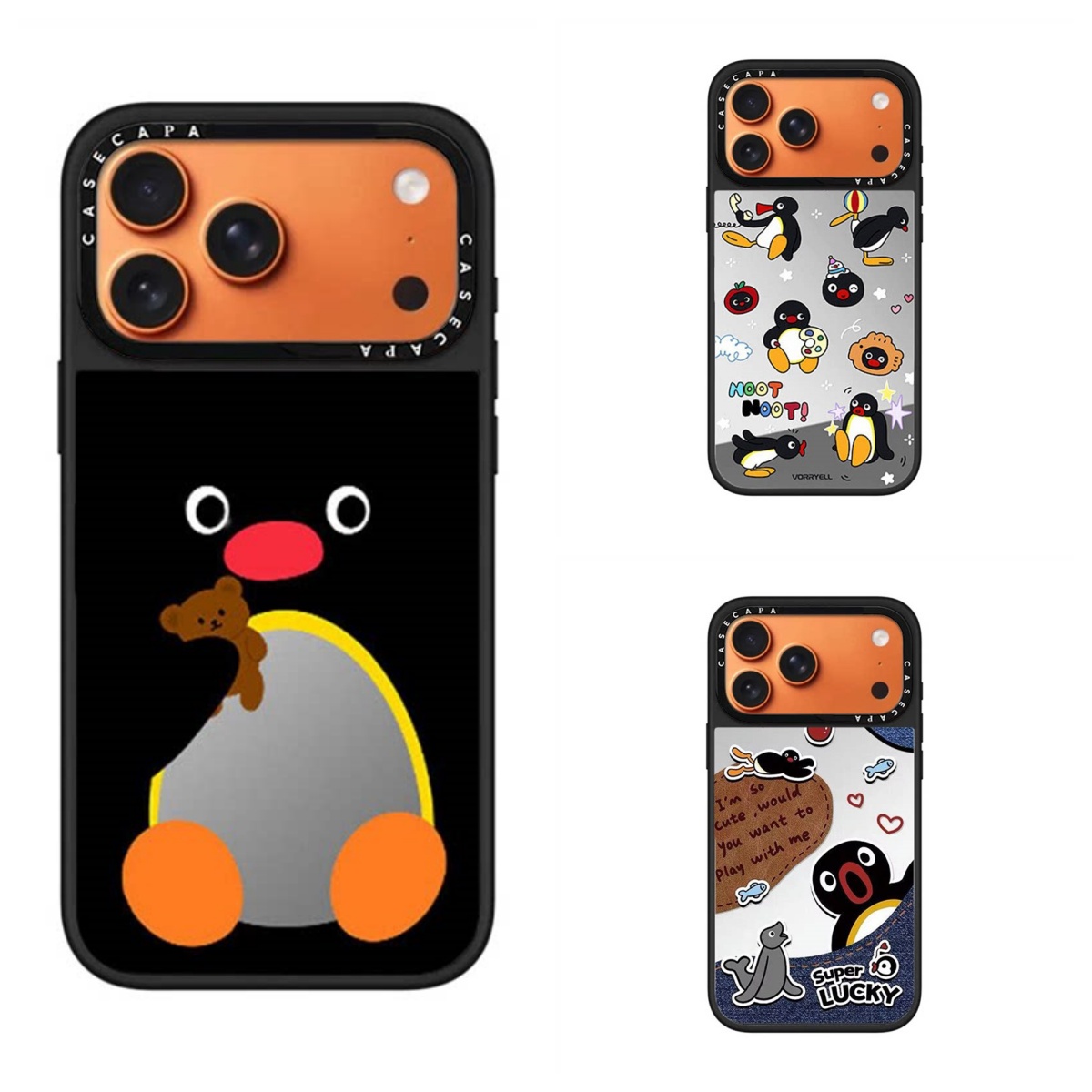联名可爱Pingu企鹅手机壳适用于iPhone17promax壳苹果16pro保护套