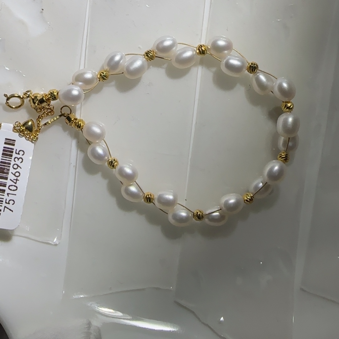 淡水珍珠手绳银S925镶嵌