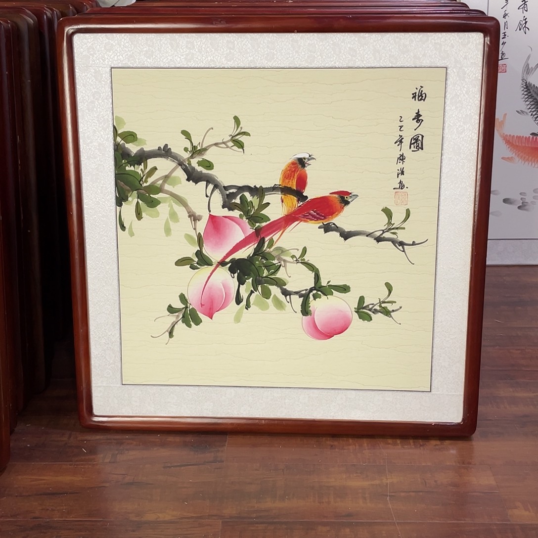 国画带框尺寸63*63厘米
