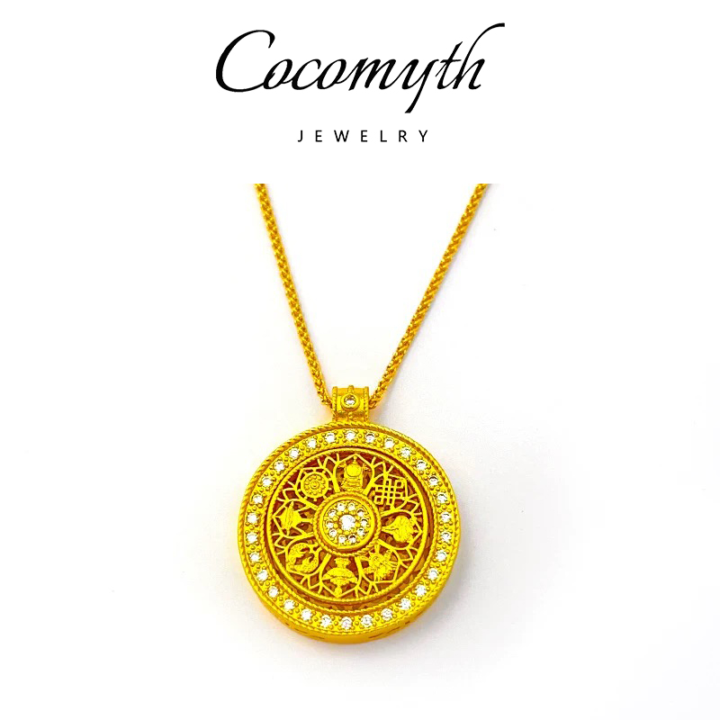 COCOMYTH 可转八宝罗盘项链J104