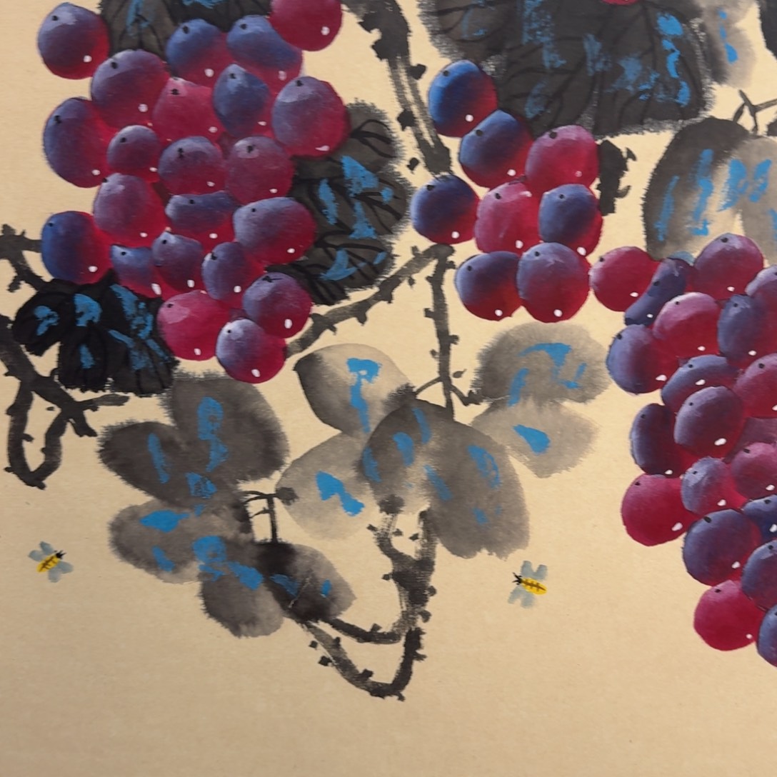 国画纯手绘山水花鸟作品