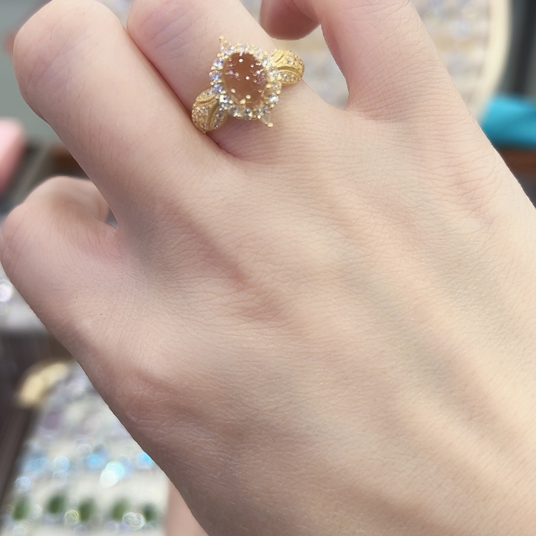 霏***霏戒指黄晶银S925镶嵌