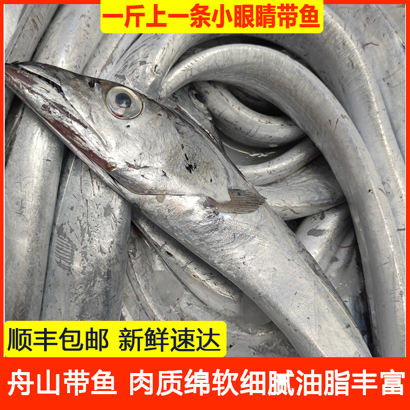 【一斤上/条】舟山雷达网小眼睛油带鱼整条东海鲜嫩大带鱼5斤包邮