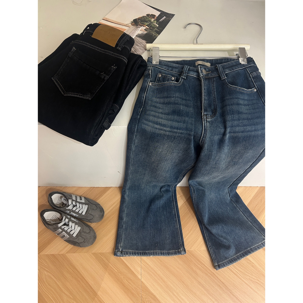 20591韩版时尚休闲复合绒牛仔裤95