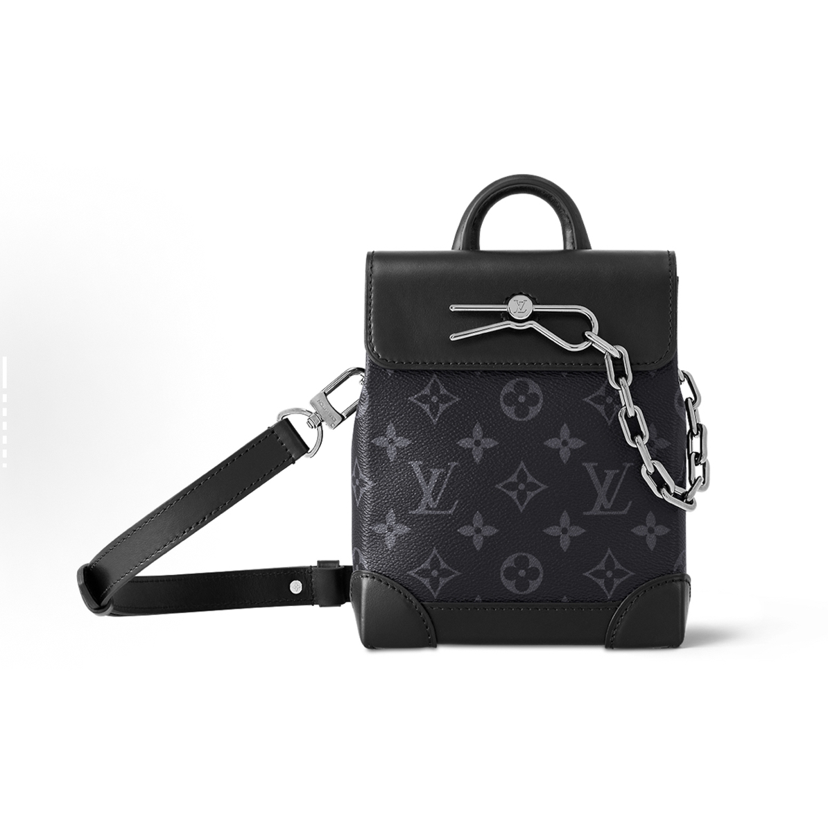99新 LouisVuitton/路易威登 steamer nano黑武士斜挎包25年芯片