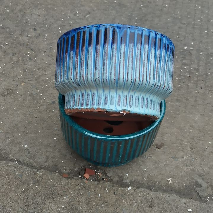 红陶18/11瑕疵两个盆