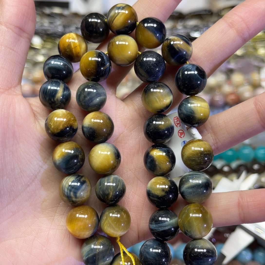 玛瑙/玉髓散珠天然梦幻虎卡12➕长条38厘米