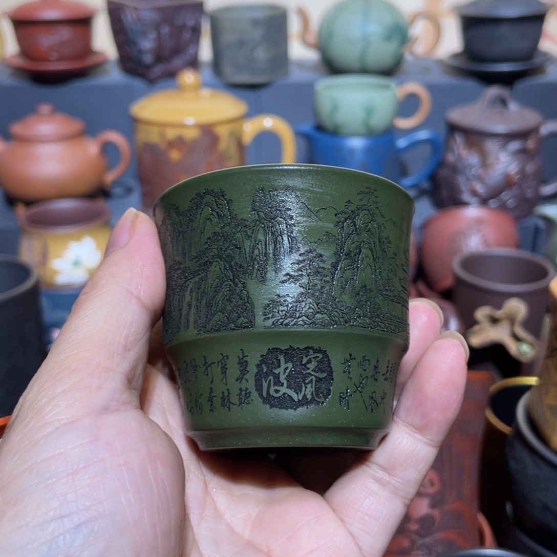 原矿紫砂手工主人杯