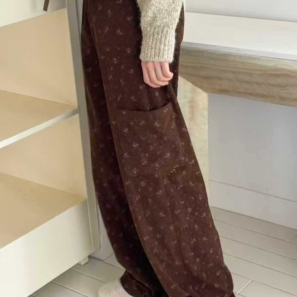 【by兜兜韩国代购】2025111102 MTYD 碎花加绒裤子（现货）NO退NO换