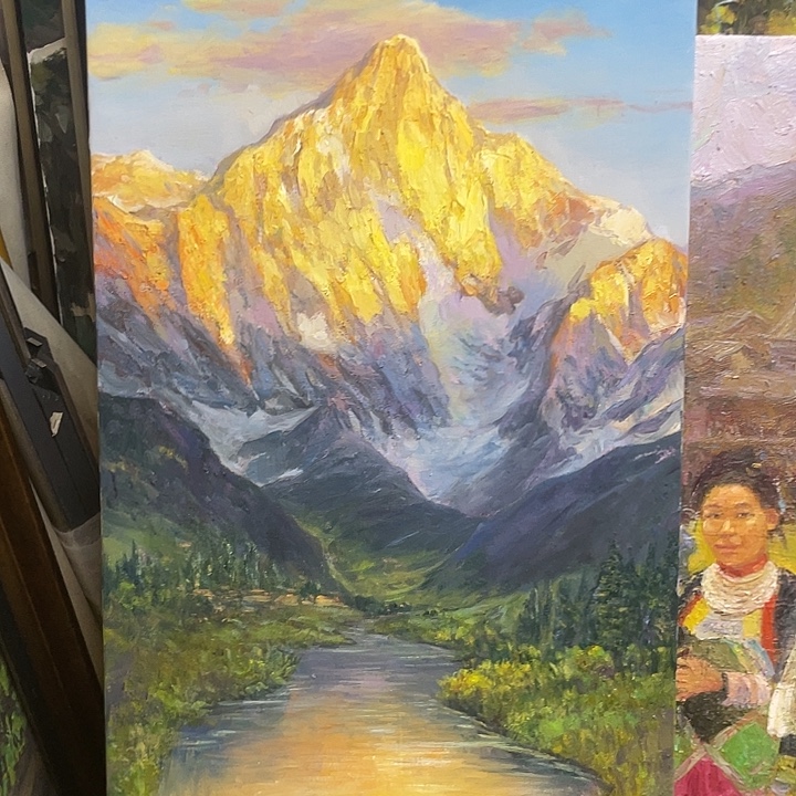 布福利价纯手绘原创油画50x100cm