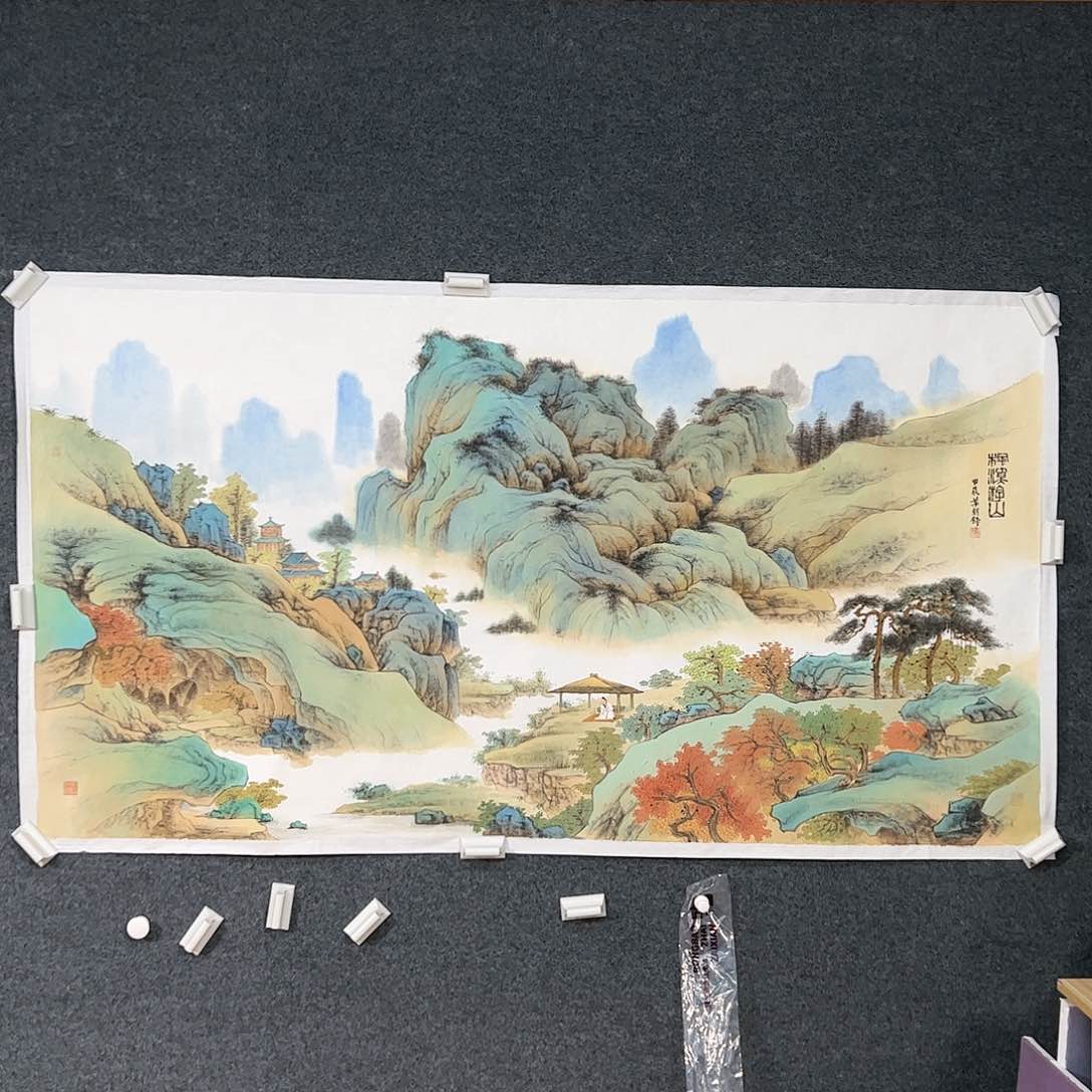 国画（g93072）枫溪游山 书画