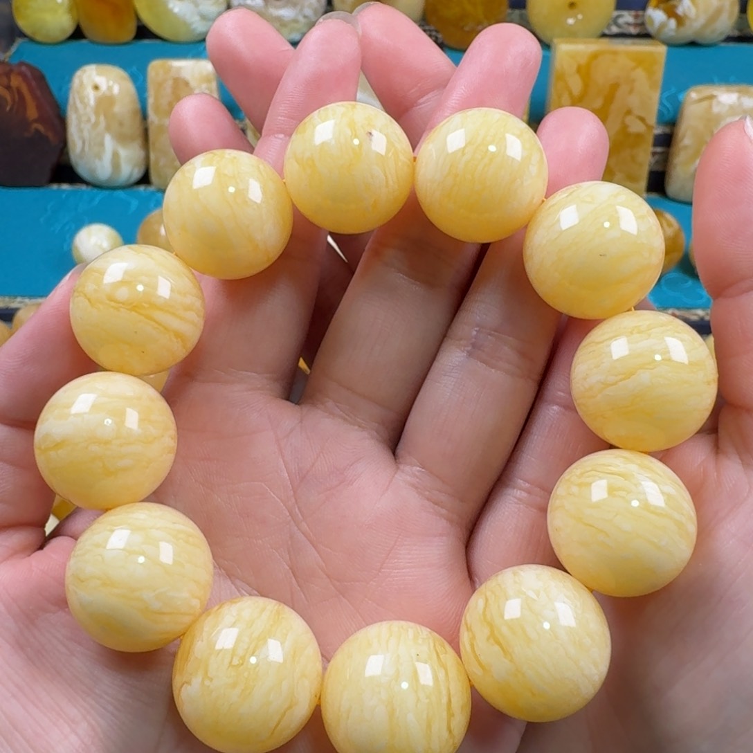 蜜蜡手链未镶嵌蜜蜡