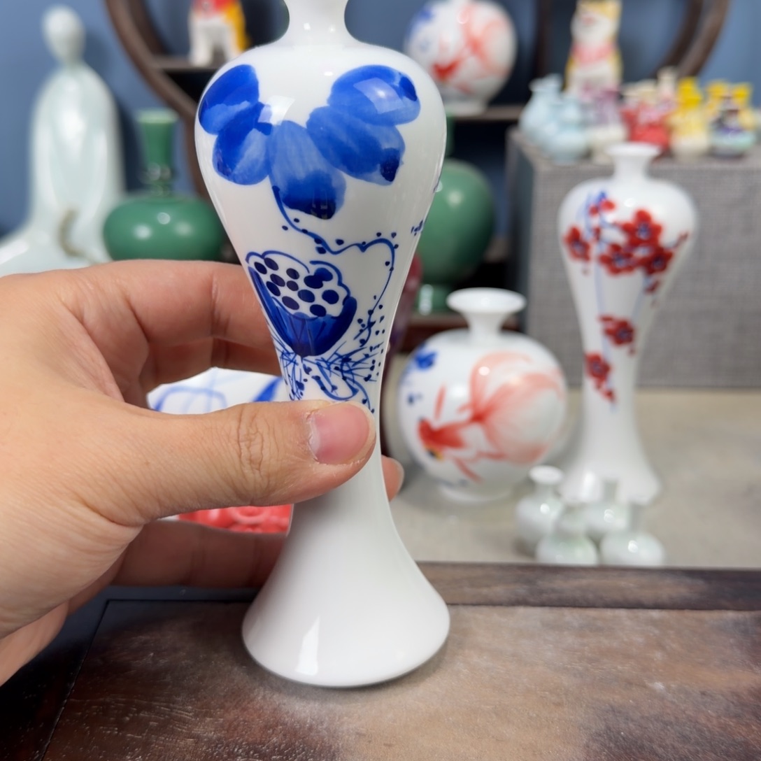 陶瓷手工小花器摆件