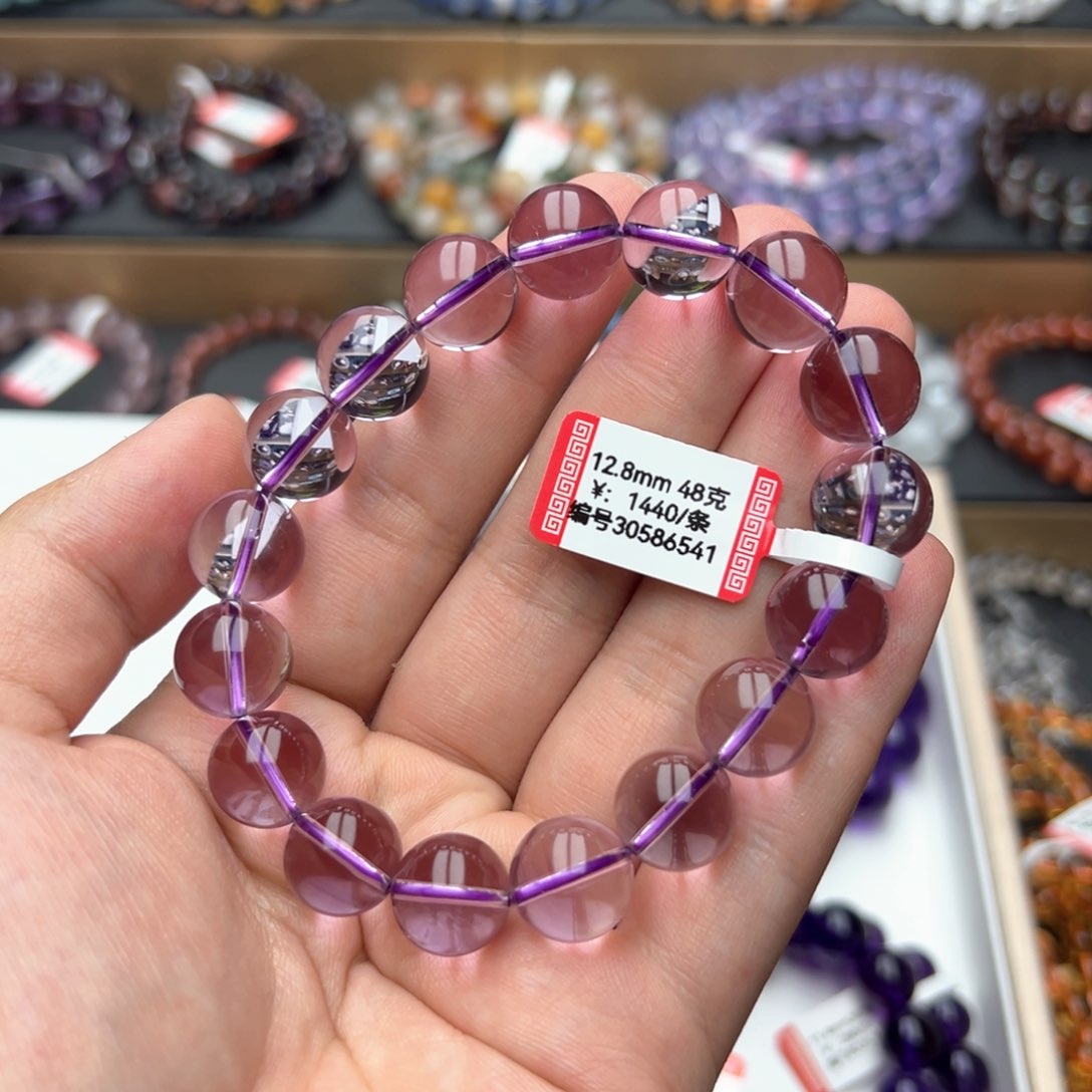 紫晶手链未镶嵌天然紫水晶