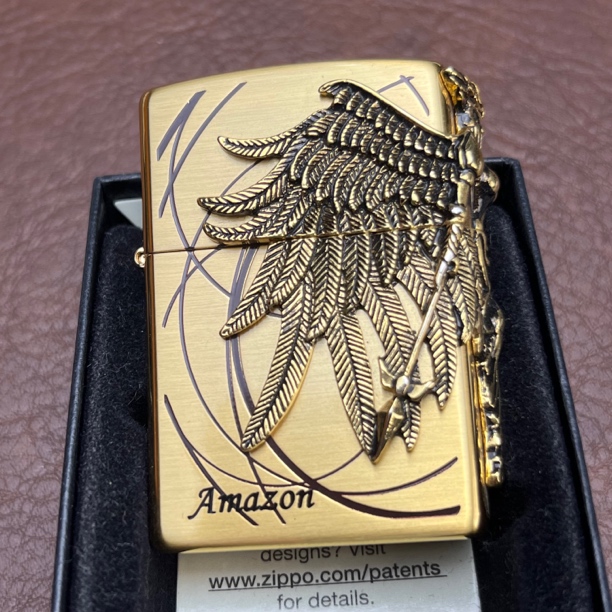 【CC】Zippo打火机镀金亚马逊女战士289