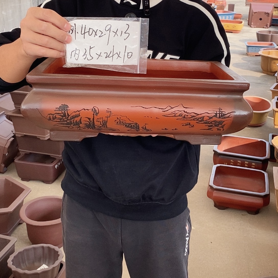 紫砂花盆紫砂花盆