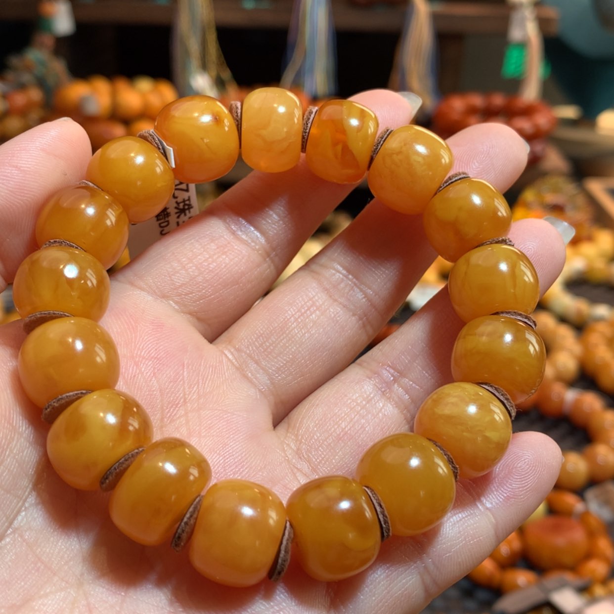 【闪购商品】手串蜜蜡未镶嵌蜜蜡手串