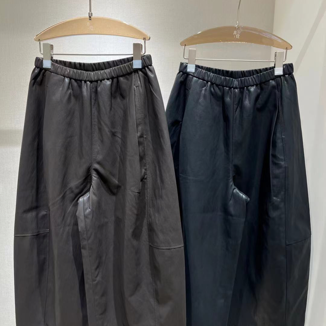 松紧腰八分皮裤（偏大一码）