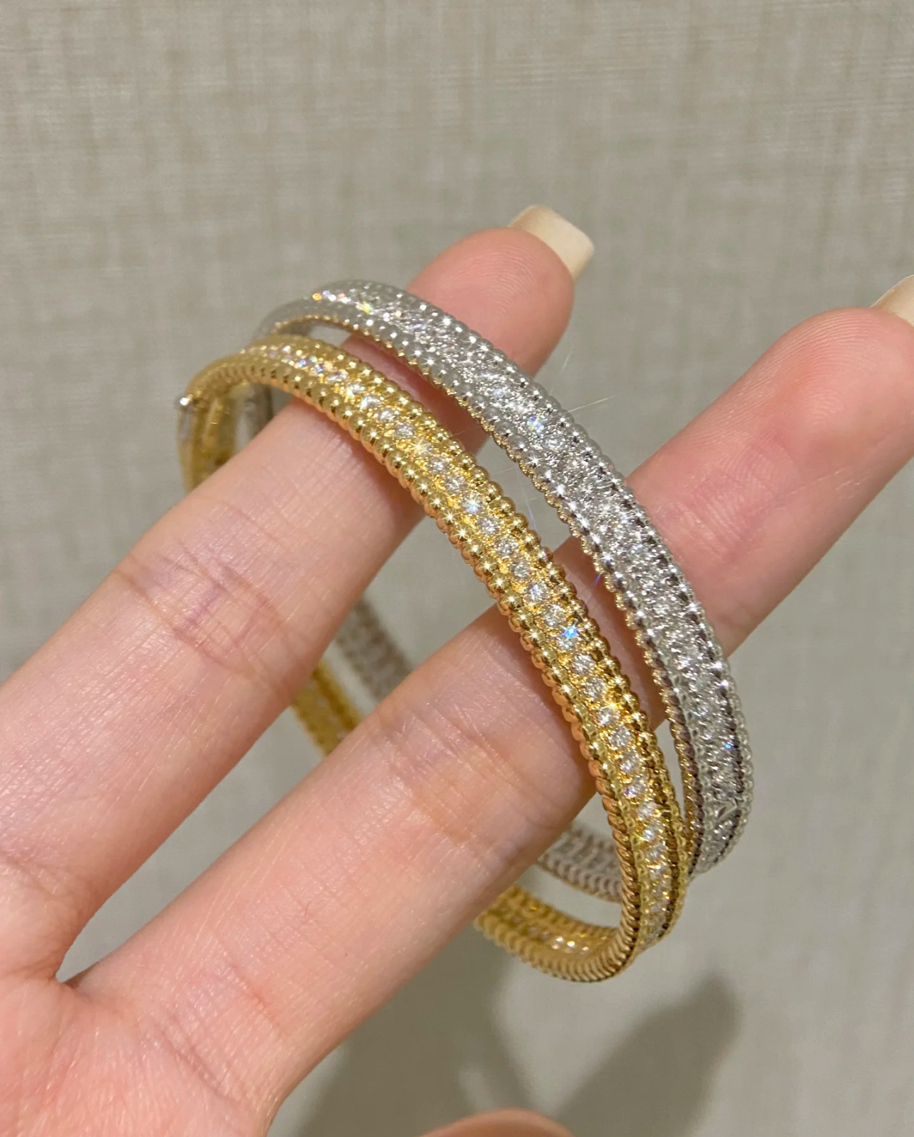 【璀璨】圆珠镶嵌手蜀简单百搭围巾