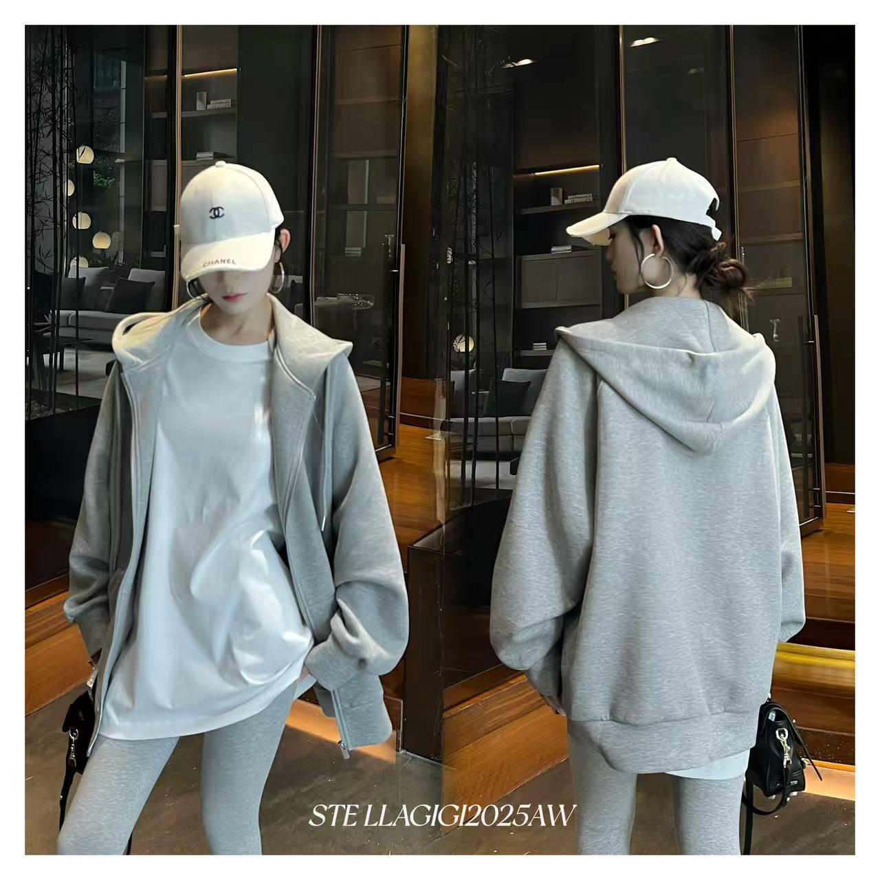 SG / 郭幂幂 AW 早秋新品 万能穿搭 简约连帽卫衣外套WT-20251622