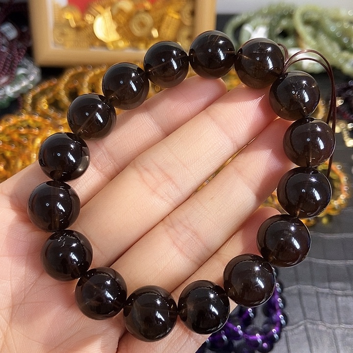 水晶手链未镶嵌茶晶14