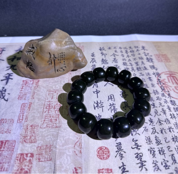 【爆款】经典老型珠药.珀手串国潮中式质地温润适合佩戴