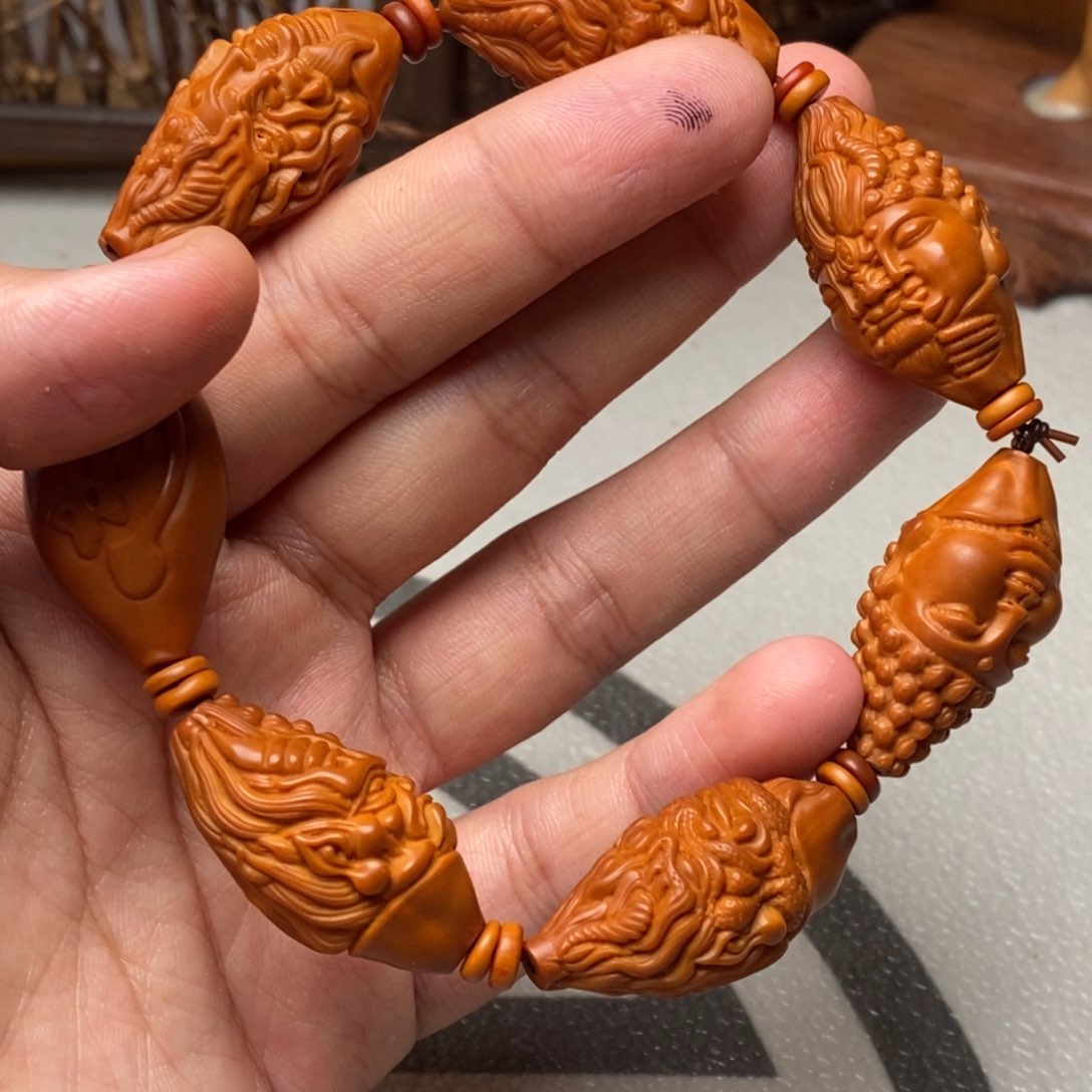 橄榄核手串/手链橄榄核雕刻工艺宇
