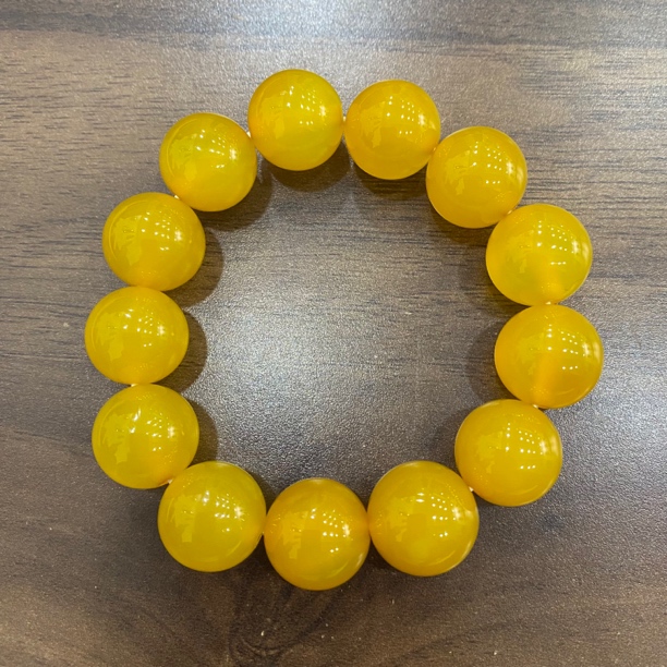 鸡油黄玛瑙手串时尚百搭男女通用手串