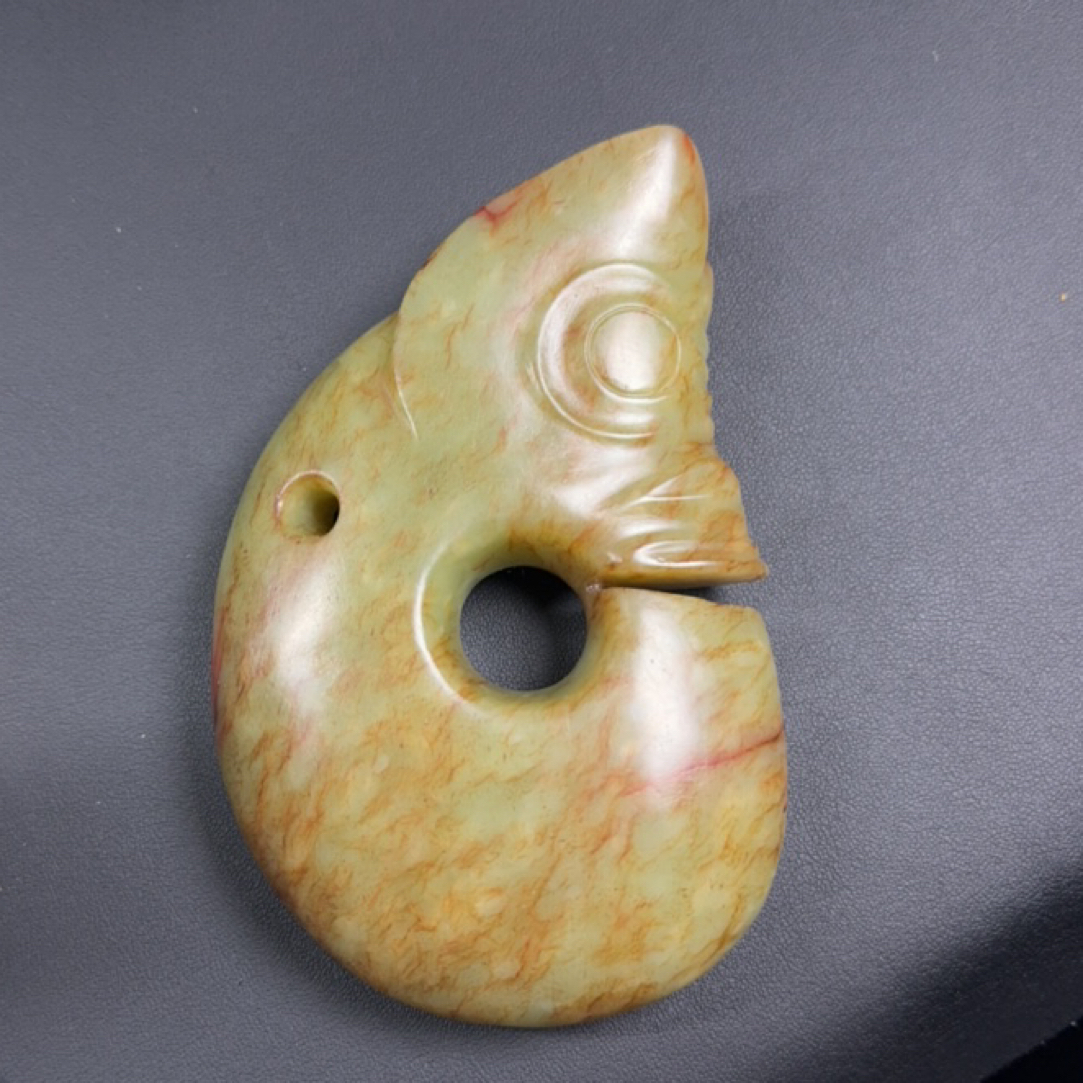河磨奇石猪笼型件