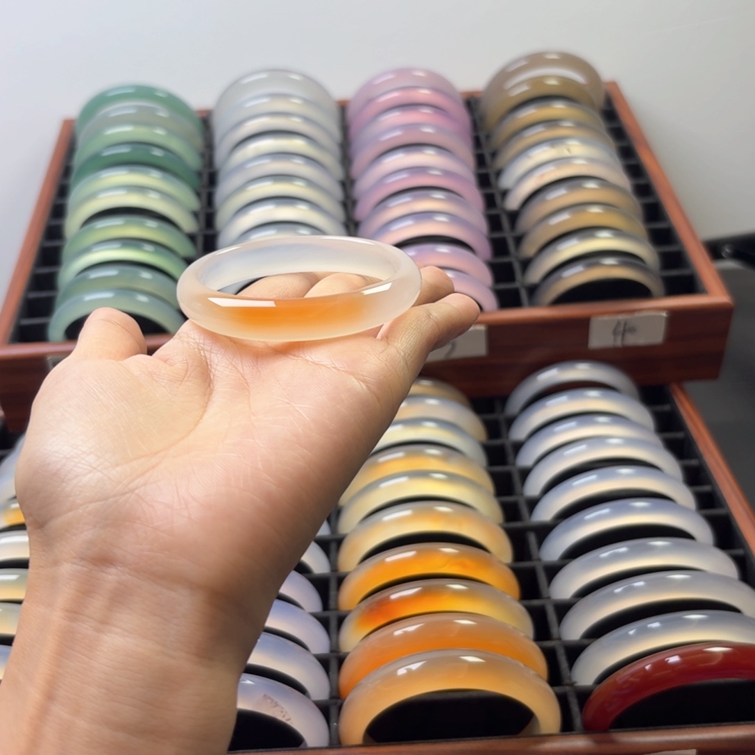 手镯玛瑙/玉髓未镶嵌圆**豆2