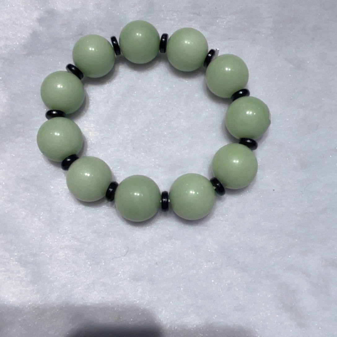 未镶嵌手链蓝田玉（蛇纹石化大理石玉）@****